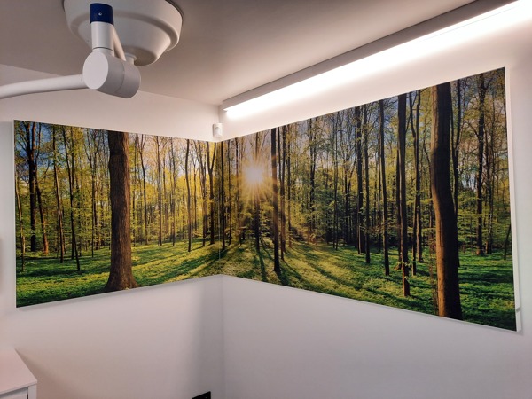 COUSTpanels imprimé forêt en deux parties
